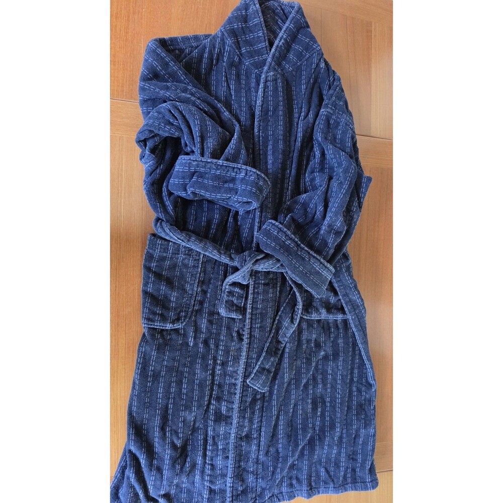 Club Room Men's Blue Robe One Size Vintage READ Description